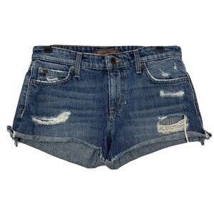Joes Jeans Collectors Edition Ryla Womens 27 Distressed Denim Jean Shorts Frayed